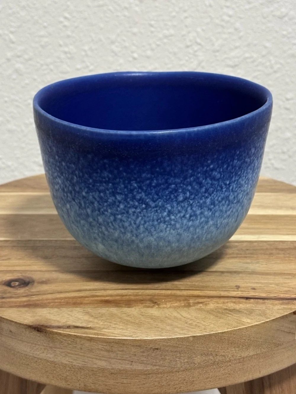 Anthropologie Stoneware Bowl Ombre Blue Dalila Pattern